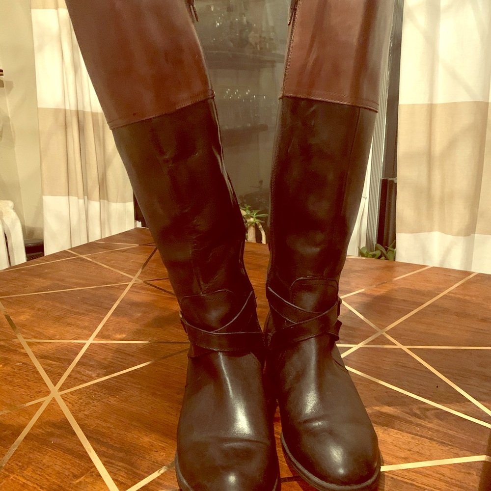 Lauren by Ralph Lauren Menna two-tone boots
